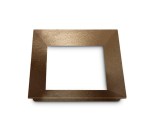Square frame for series Dio, Dark Brass