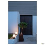 SQUARE POLE 30, E27, Outdoor Bollard, alu brushed, 20W, IP44