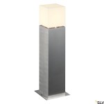 SQUARE POLE 60, E27, Outdoor Bollard, alu brushed, 20W, IP44