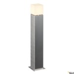 SQUARE POLE 90, E27, Outdoor Bollard, alu brushed, 20W, IP44