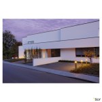 SQUARE POLE 90, E27, Outdoor Bollard, alu brushed, 20W, IP44