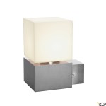 SQUARE WALL, E27, alu brushed, 20W, IP44