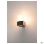SQUARE WALL, E27, alu brushed, 20W, IP44