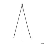 Stojací lampa FENDA E27, černá matná, bez stínítka