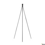 Stojací lampa FENDA E27, chrom, bez stínítka