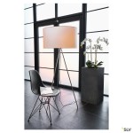 Stojací lampa FENDA E27, chrom, bez stínítka