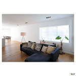 Stojací lampa FENDA E27, chrom, bez stínítka