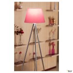 Stojací lampa FENDA E27, chrom, bez stínítka
