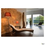 Stojací lampa FENDA E27, chrom, bez stínítka
