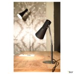Stojací lampa PHELIA, černá, E27