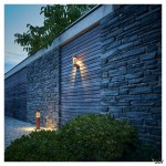 Stojací lampa SLOTS 45, rezavá barva 6,3 W LED, teplá bílá