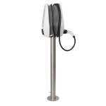 Stojan pro 2x i-CHARGE CION typ se zásuvkou, nerez
