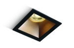 Sv. Ula 10W MR16 GU10 IP20 černé s mosazným reflektorem