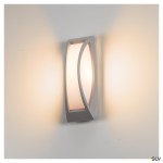Svítidlo MERIDIAN II, nástěnné, stříbrnošedá, E27, max. 60W