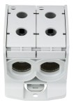 Svorka Al-Cu, 1-pólová, dvojitá, 300mm² šedá