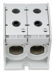 Svorka Al-Cu, 1-pólová, dvojitá, 300mm² šedá