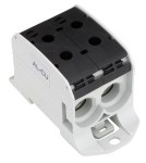 Svorka Al-Cu, 1-pólová, dvojitá, 95mm² černá