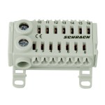 Svorkovnice EASY CONNECTIONBOX,2x25 mm²,14x6 mm², černá/bílá