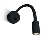 Swan LED 3W, 3000K, 160lm, IP20, 100-240V, black