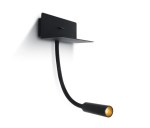 Swan SQ 3W, 150lm, 3000K, 100-240V, IP20, 36°, black