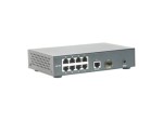 Switch 8xRJ45 10/100 (PoE) + 1xRJ45 + 1xSFP 1000, zdroj