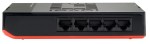 Switch L2 neřízený 5xRJ45 10/100/1000T, externí PSU, tichý