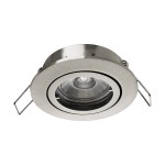 Tedo Pro 50W GU10 round nickel-matt IP20