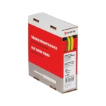 Teplem smrštitelné hadičky v odvíj.boxech, 6,4/3,2mm, žl/zel