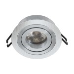 Terni Pro 50W GU10 round aluminium brushed IP20