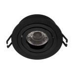 Terni Pro 50W GU10 round black IP20