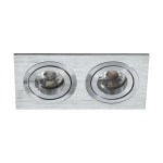 Terni Pro square / 2-fach 50W aluminium brushed IP20