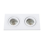 Terni Pro square / 2-fach / swivelling 50W white IP20