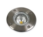 TERRA Inground Spot kruhové, GU10, 35W, IP67, hliník