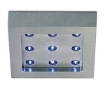 Todd-II-Q LED 9x0,2W blau, IP20, aluminium