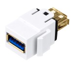 TOOLLESS LINE USB 3.0 A-A modul (spojka), bílá