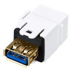 TOOLLESS LINE USB 3.0 A-A modul (spojka), bílá