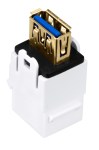 TOOLLESS LINE USB 3.0 A-A modul (spojka), bílá