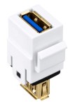 TOOLLESS LINE USB 3.0 A-A modul (spojka), bílá