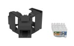 Toolless modul RJ45 nestíněný, Cat.6, černý (SFA)