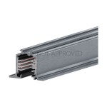 TRACK ON 3 PHASE ELECTRIC TRACK RECESSED DALI SILVER
