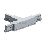 TRACK ON 3 PHASE T-CONNECTOR LEFT DALI SILVER