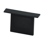 TRACK ON 3-Phases recessed end cap black (1 pcs)