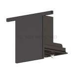 TRACK ON END CAP MOUNTING DALI BLACK