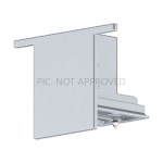 TRACK ON END CAP MOUNTING DALI SILVER