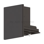 TRACK ON END CAP SURFACE DALI BLACK