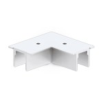 TRACK ON RECESSED COVER 3-PHASE CONNECTOR 90° DALI WHITE