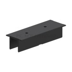 TRACK ON RECESSED COVER 3-PHASE POWER FEED DALI BLACK
