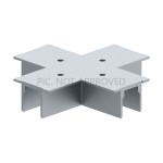TRACK ON RECESSED COVER 3-PHASES X-CONNECTOR DALI SILVER