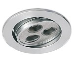 Tris-I-R/A1 LED 3x1W 3000K 135lm,dimmbar,350mA, 15°,IP20,alu