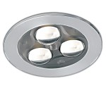 Tris-II-R LED 3x1W 3000K 135lm,dimmbar,350mA,IP20,aluminium